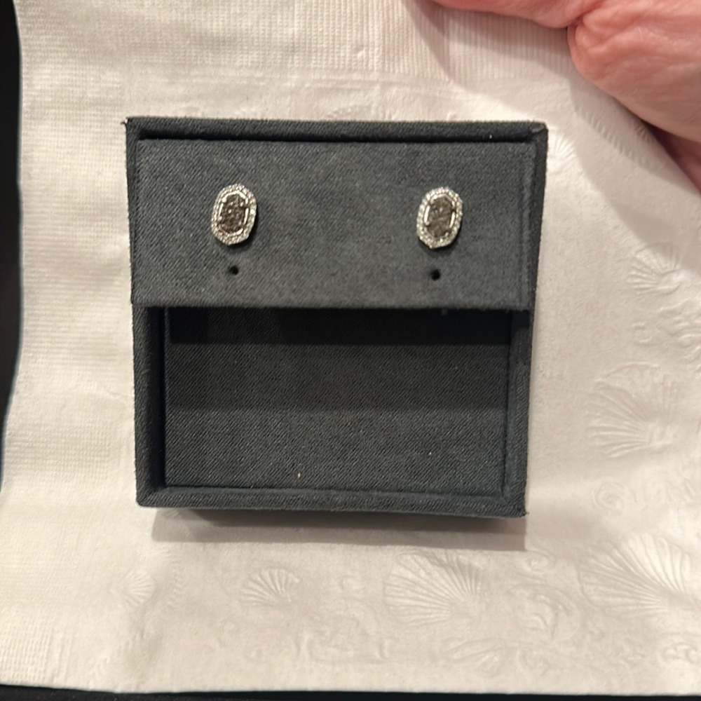 Kendra Scott silver earrings